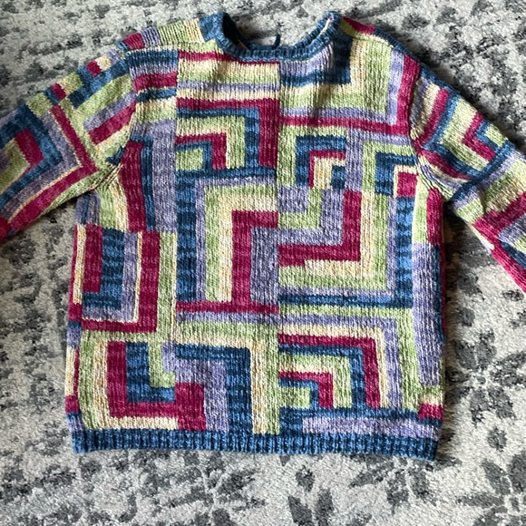 Colourful knit sweater - Picture 3 of 3